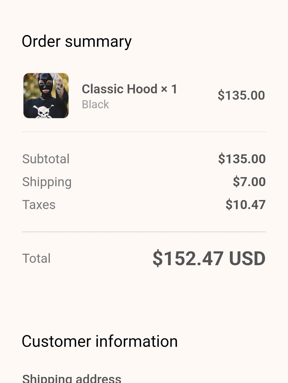 Jane Doe Latex Classic Black Gloss Hood